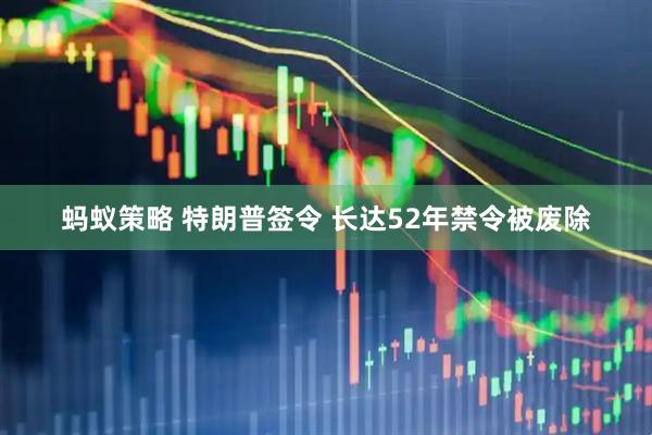 蚂蚁策略 特朗普签令 长达52年禁令被废除